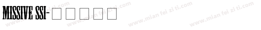 Missive SSi字体转换